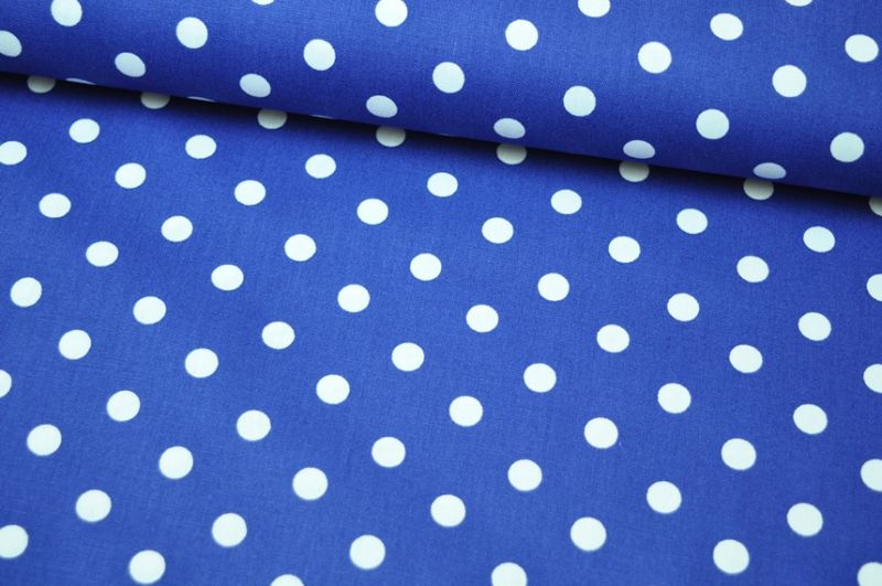 Baumwolle Big Dots by Poppy royalblau