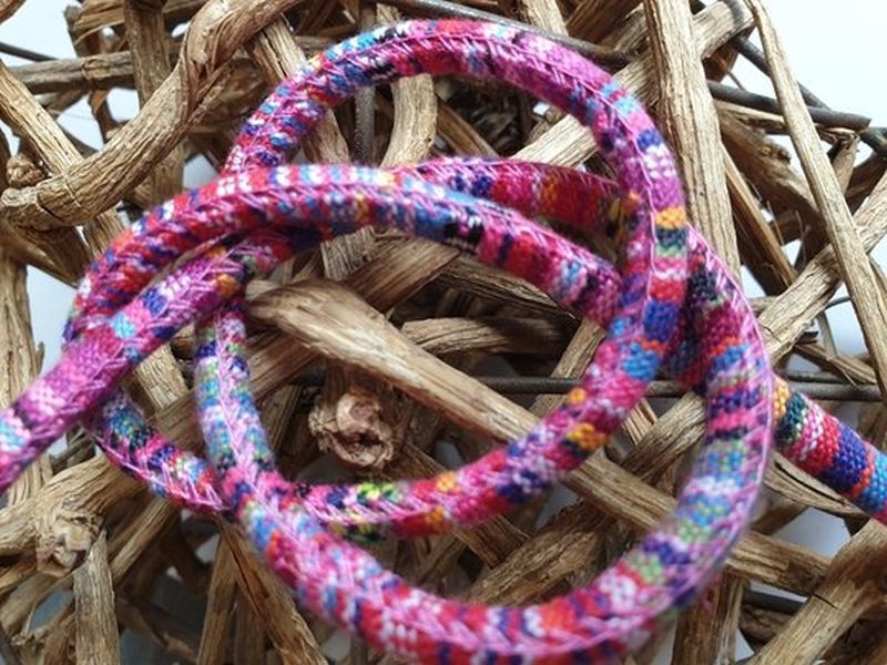 Kordel Indian pink/bunt 6mm