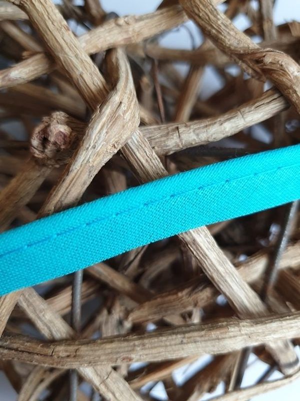Paspelband baumwolle 12mm aqua