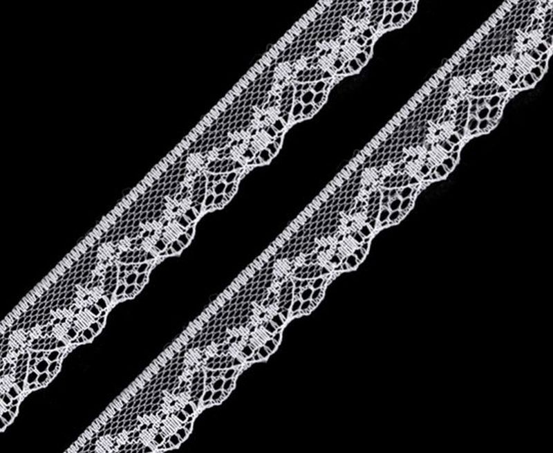 Syntetische Spitze 18mm weiß