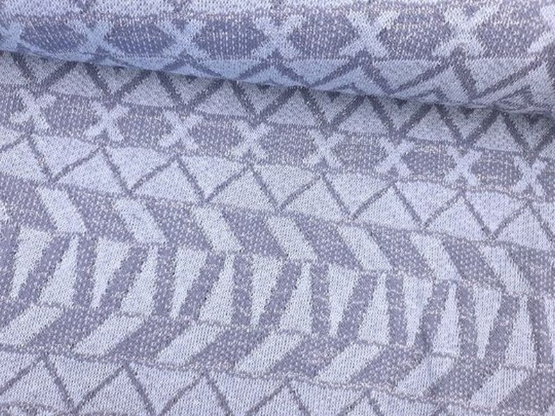 Strick mit Lurex blau