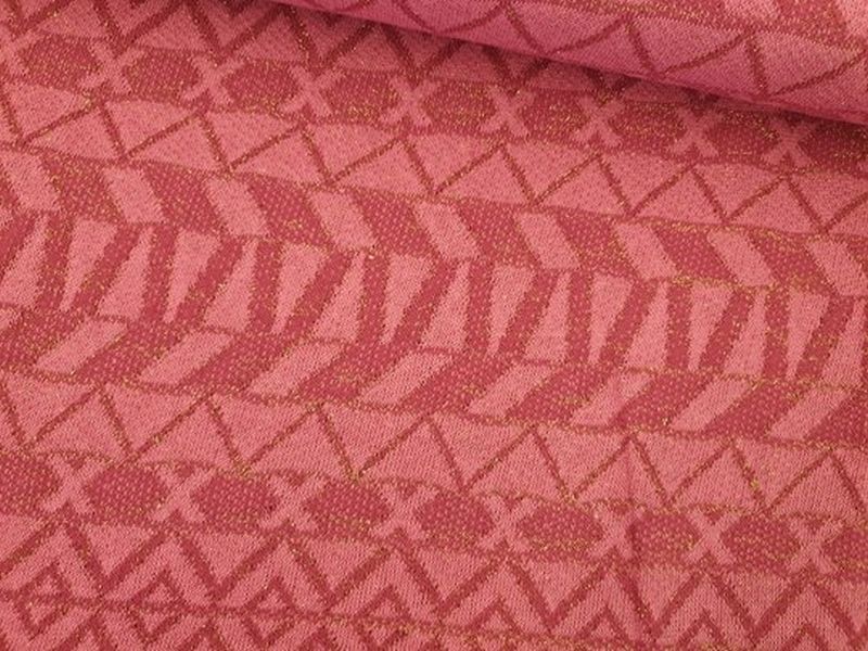 Strick mit Lurex pink
