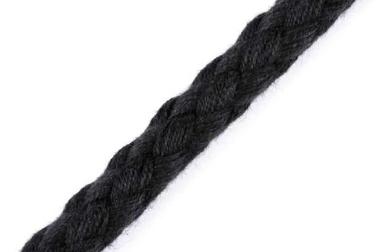 Baumwoll Kordel 8mm schwarz