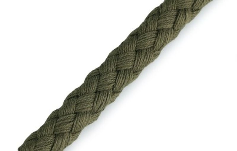 Baumwoll Kordel 8mm khaki