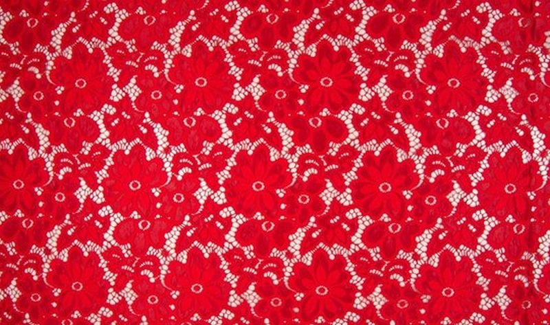 Spitzenstoff Eva Rot 15