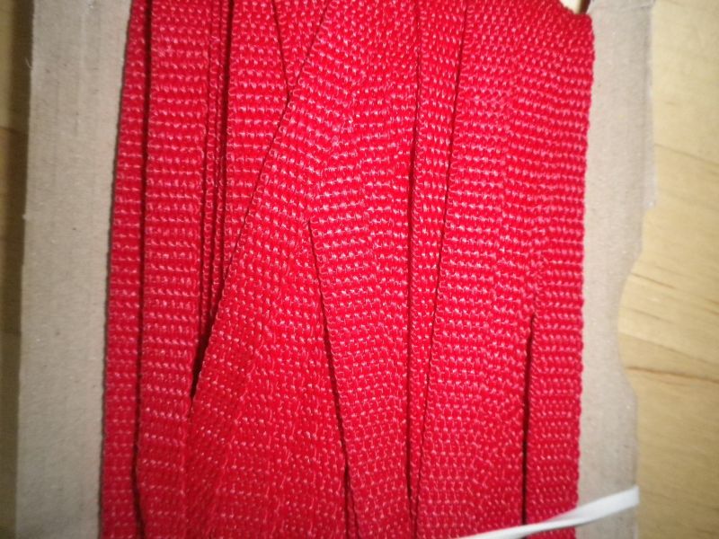 Gurtband 10 mm Rot