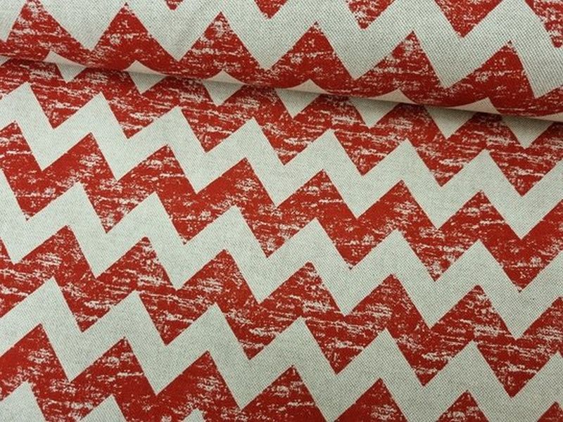 Dekostoff Old Chevron Orange