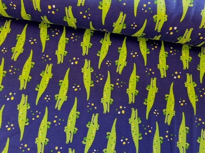 Jersey Krokodil royalblau