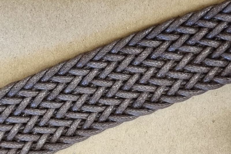 Gurtband geflochten 30mm Braun 2