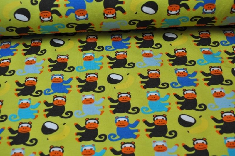 Jersey Affen mit Bananen lime