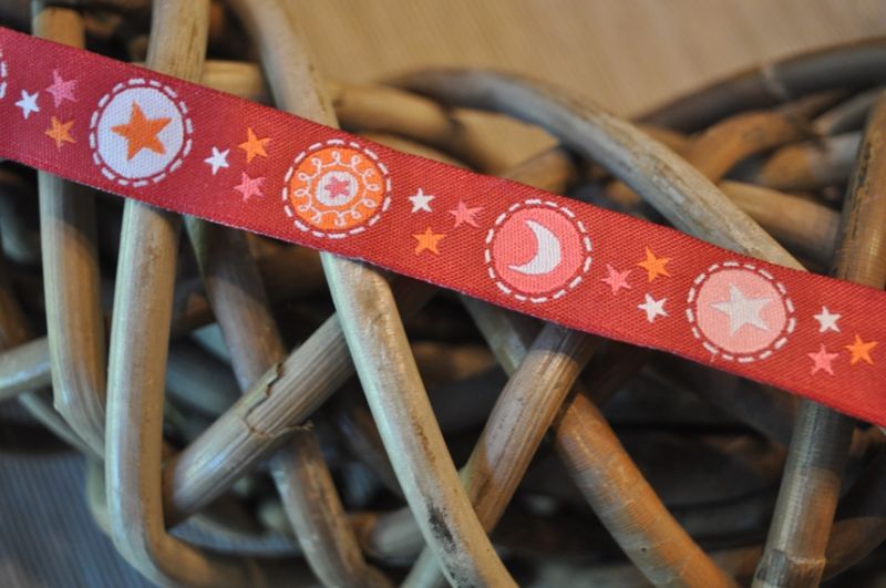 Webband Tante Ema Sterne rot