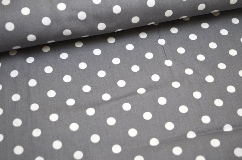 Baumwolle Big Dots by Poppy hellgrau