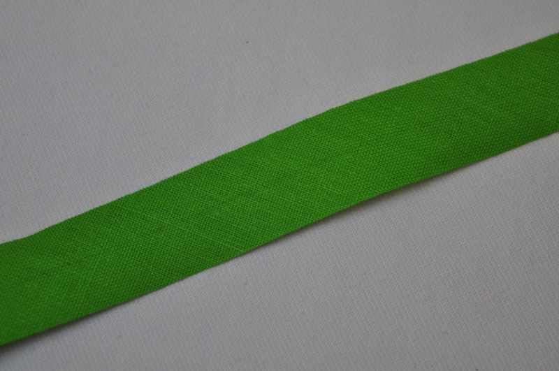 Schrägband gefalzt 20 mm moosgrün