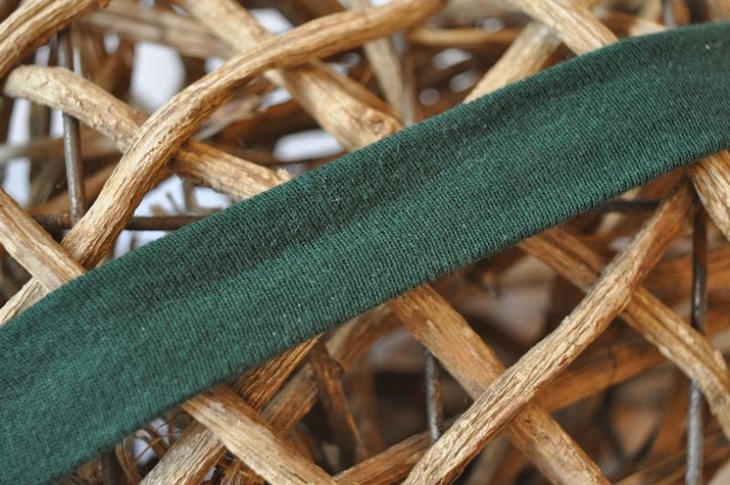 Jersey Schrägband 20mm dunkelgrün