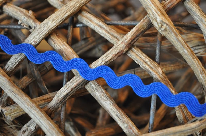 Zackenlitze 5mm blau