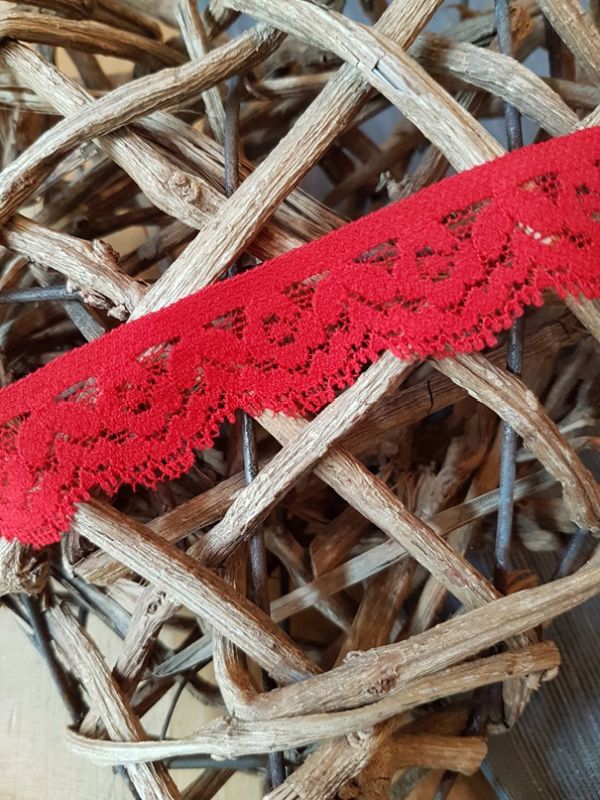 Elastische Spitze 20mm hellrot
