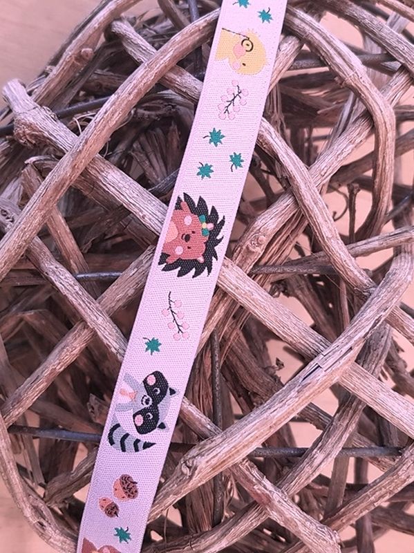 Webband Tiere rosa