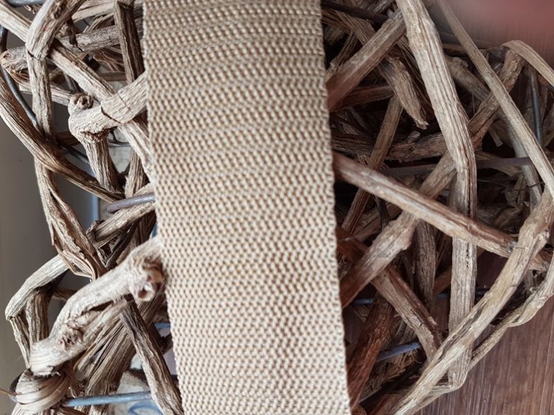 Gurtband 25 mm dunkel beige