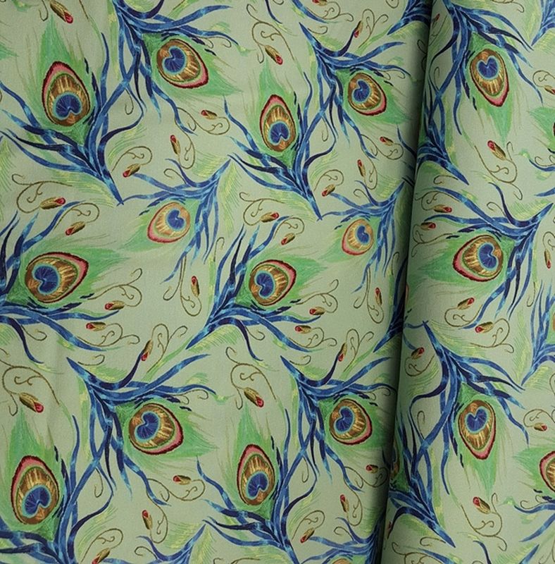 Jersey Megan Blue Federn pastellgreen