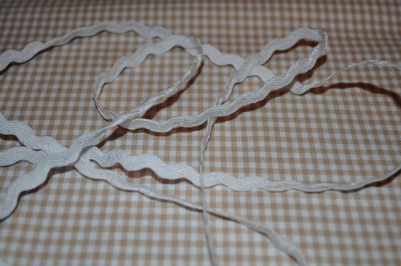 Zackenlitze 5mm weiß