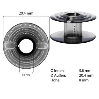 5 Stück Spule für Elna Kunststoff