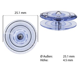 5 Stück Magic Spule Met.Kern für Singer