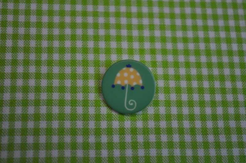Knopf Tante Ema Regenschirm Grün