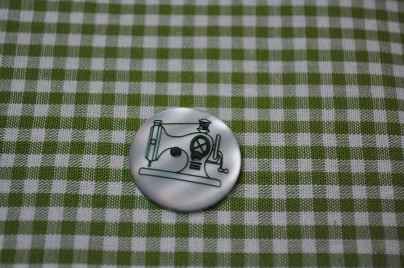 Knopf 20mm 2-Loch Kunstoff Nähmaschine grün