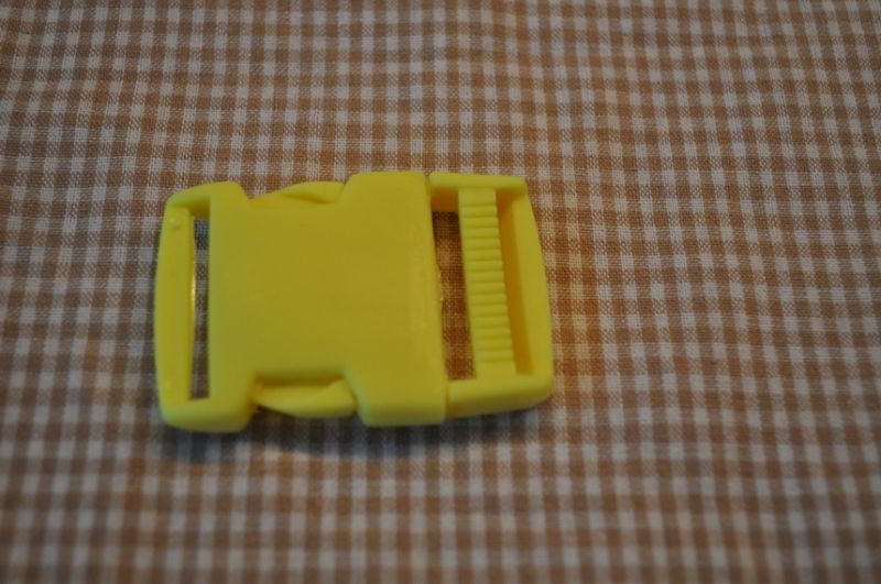 Steckschnalle 25 mm hell gelb