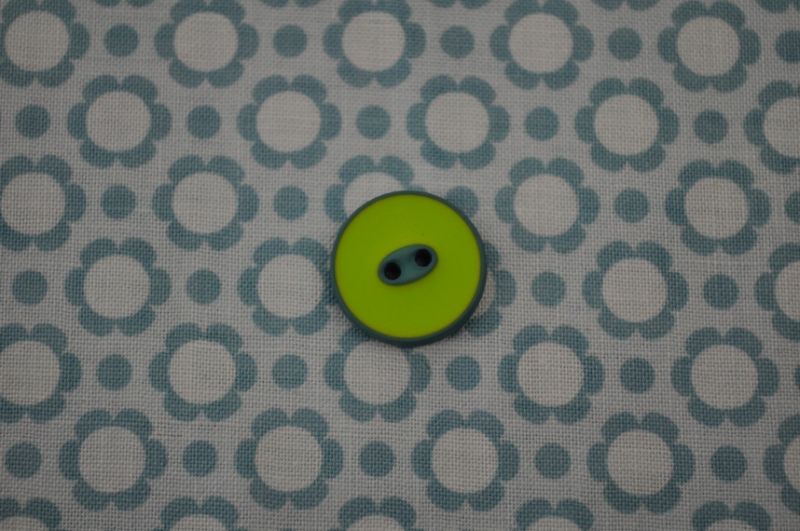 Knopf 18mm 2-farbig grün/petrol