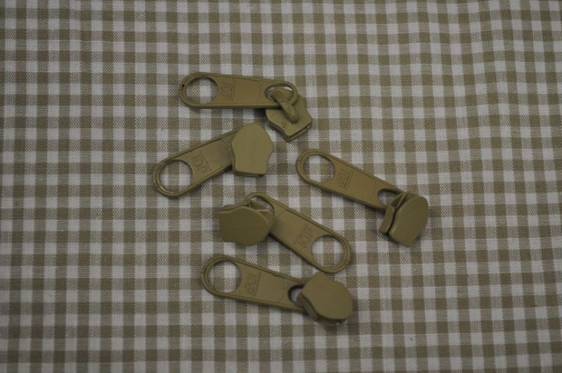 Schieber/Zipper 5 mm Reißverschluss taupe