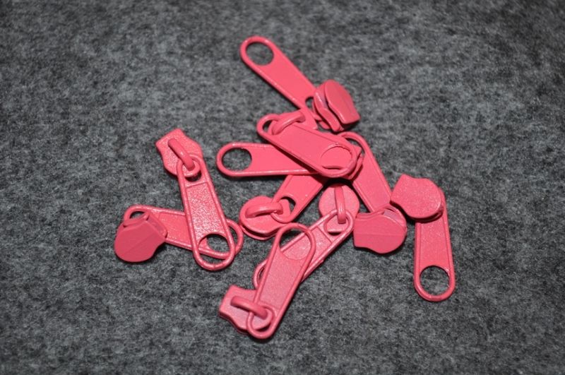 Schieber/Zipper 3 mm Reißverschluss neonpink