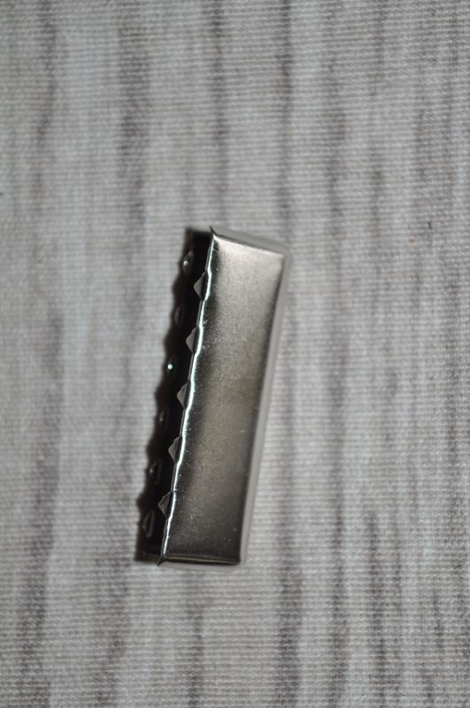 Endstück / Gürtelenden 40mm Silber