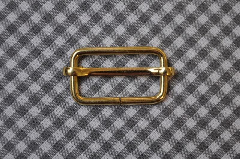 Schieber Gurtversteller Gold 13x25