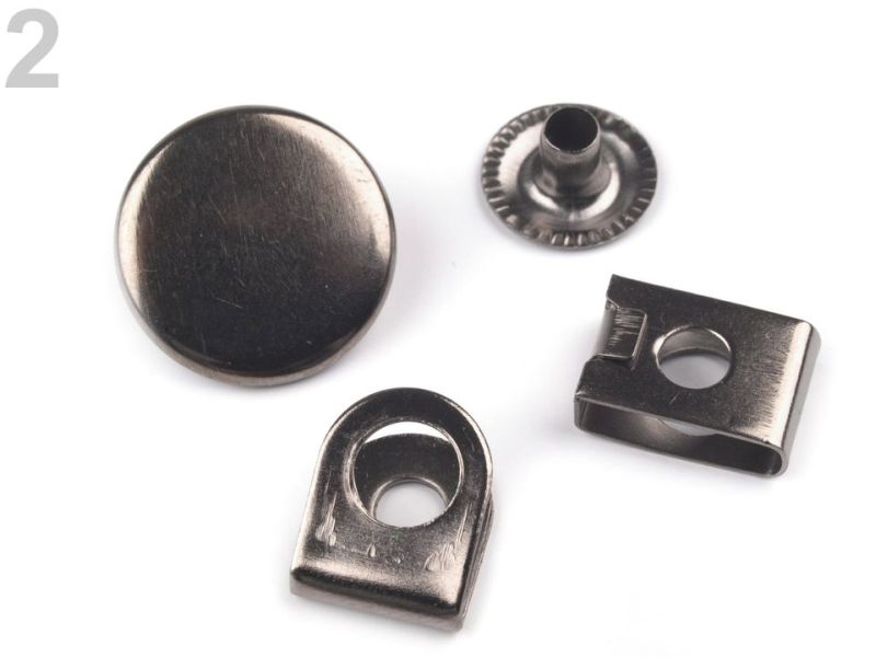 Hosen Schiebeknopf hematith