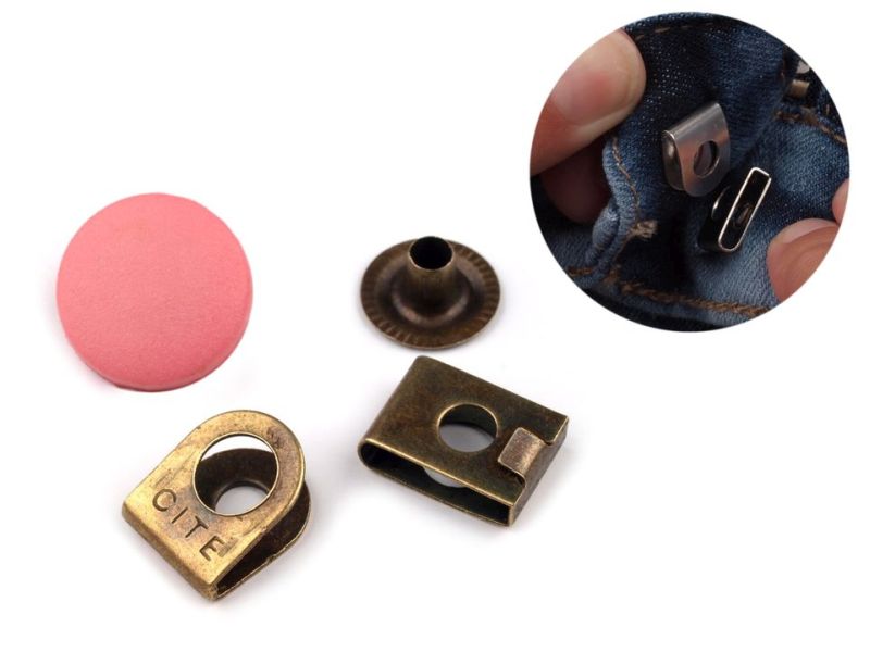 Hosen Schiebeknopf pink