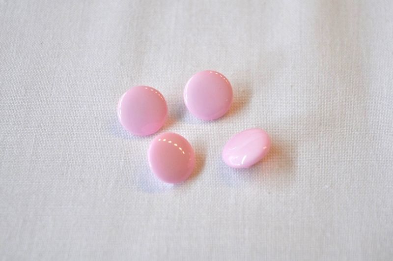 Knopf 12mm Öse Uni rosa