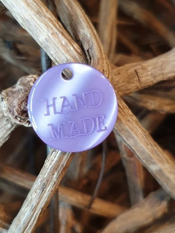 Zierteil Handmade flieder