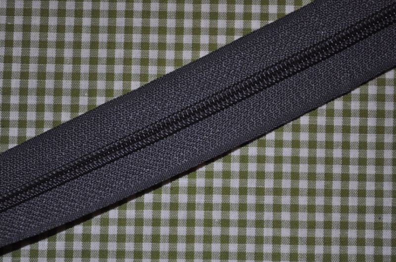 Endlosreißverschluss 5 mm dunkelgrau