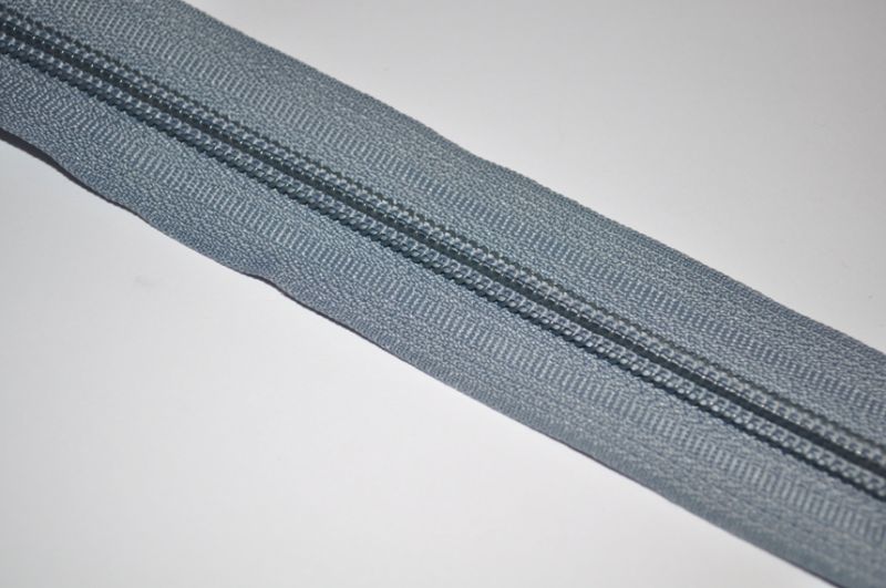 Endlosreißverschluss 5 mm grau