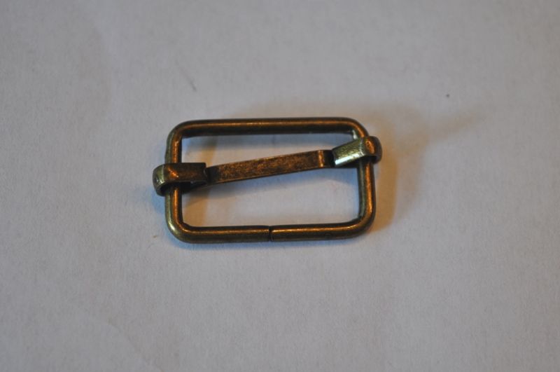 Schieber Gurtversteller Bronze 13x25
