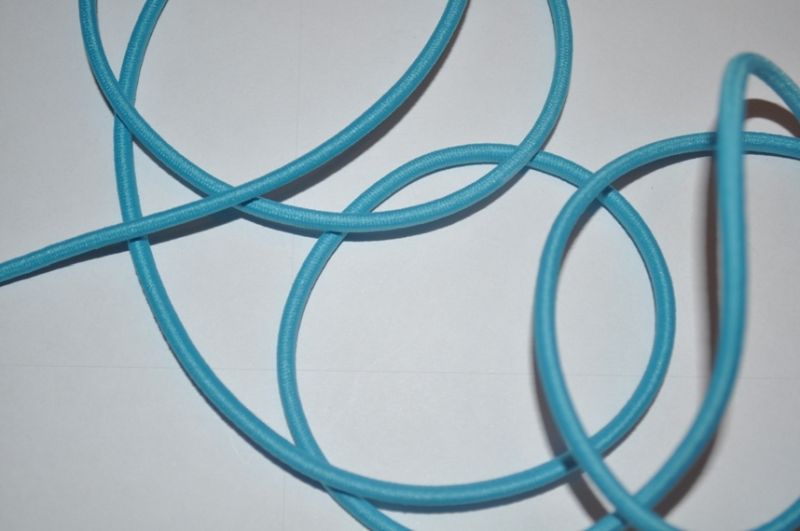 Gummikordel rund 3 mm aqua