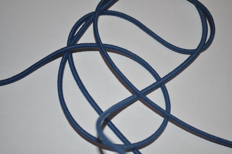Gummikordel rund 3 mm blau