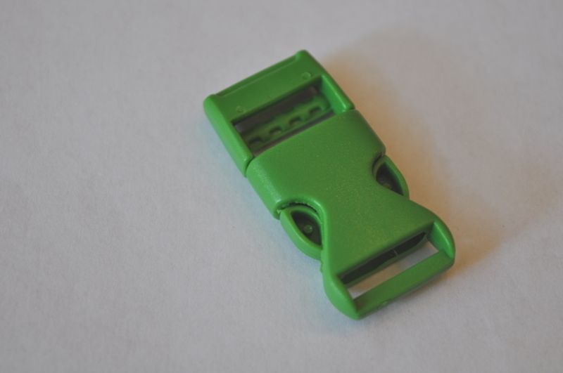 Steckschnalle 15 mm grün