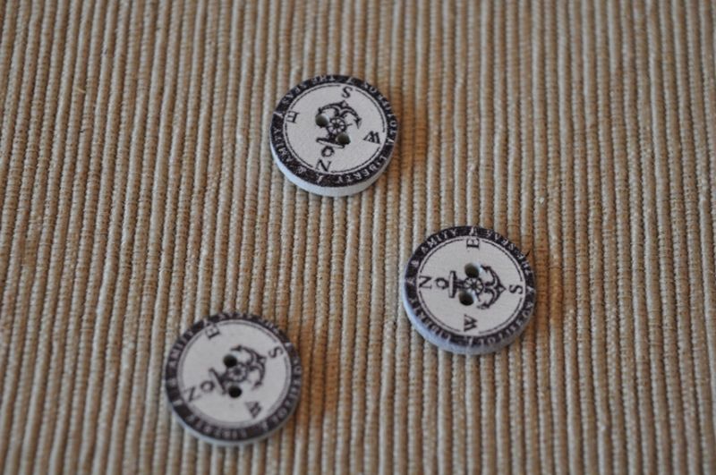 Holz Knopf Maritim 6