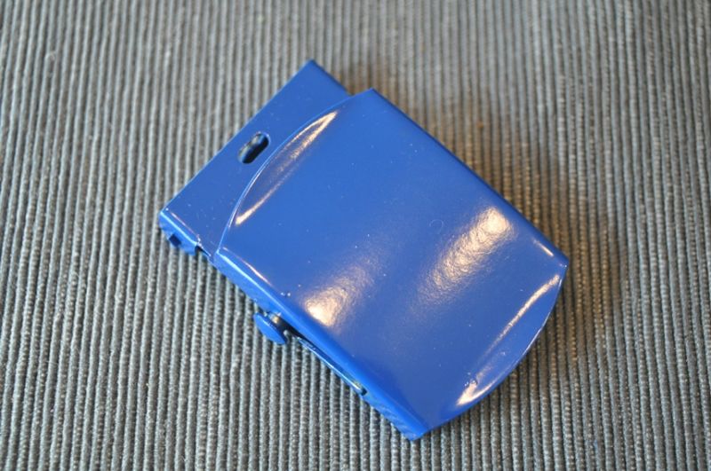 Gürtelschnalle 34mm blau