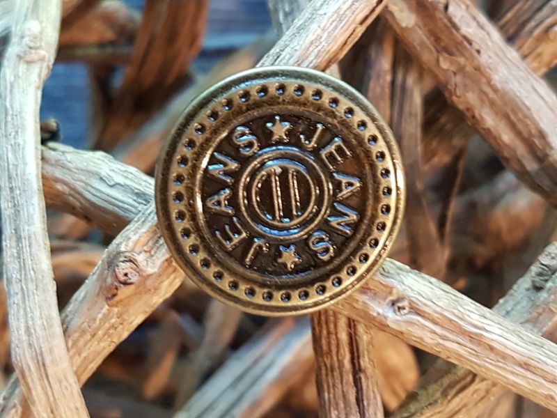 Jeansknopf 19mm gold 3