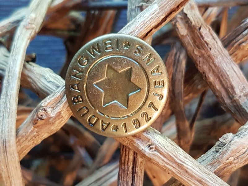 Jeansknopf 19mm gold 7