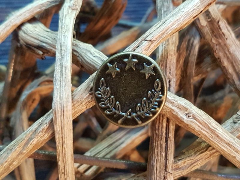 Jeansknopf 17mm gold 5