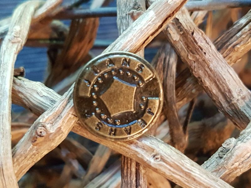 Jeansknopf 17mm gold 6